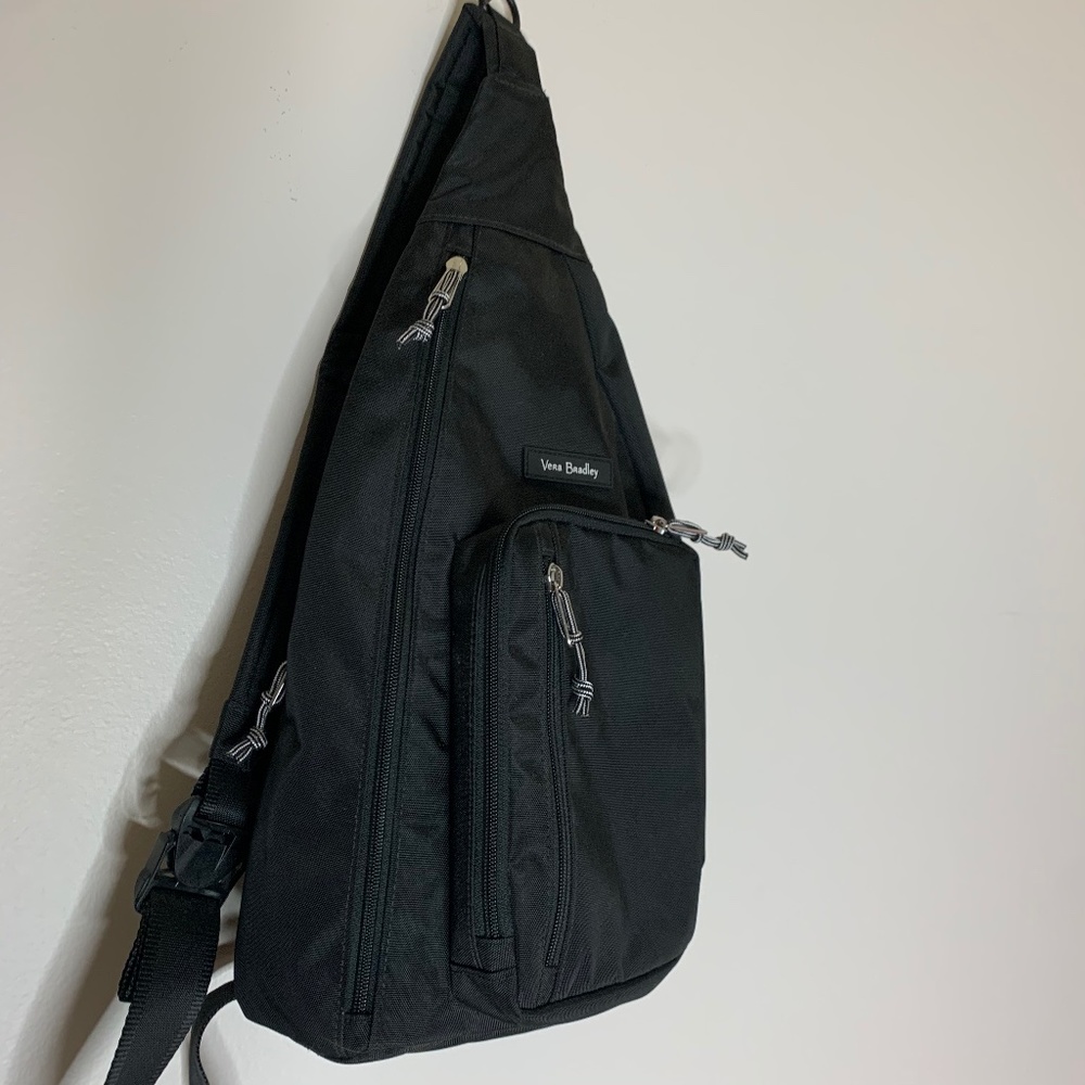 Lighten Up Sling Backpack in Black